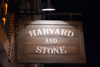 Harvard Stone Sign