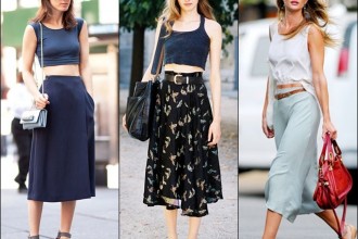 Crop Tops and midi skirts
