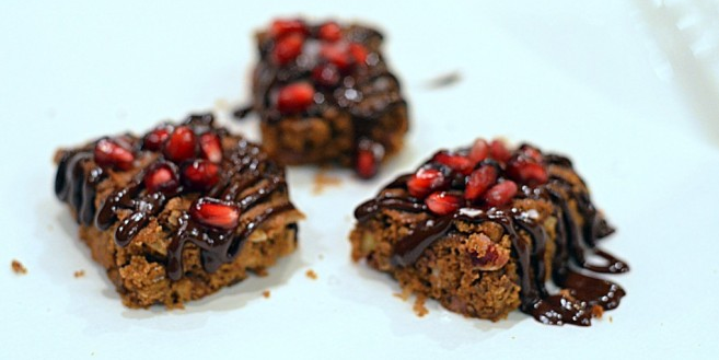 Bourbon Chocolate & Pomegranate Cake