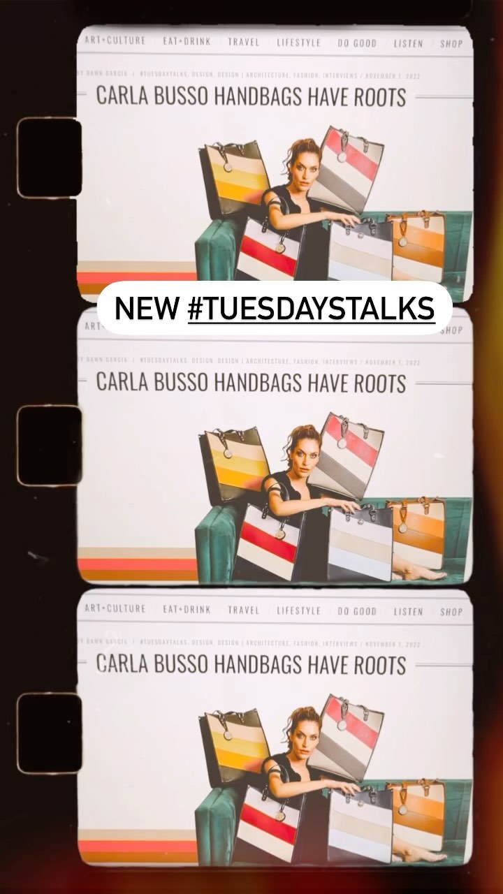 #TuesdayTalks w Designer, Carla Busso of @carlabussohandbags 

#design #style #fashion #womensfashion #luxurylifestyle #latinaownedbusiness