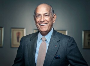 Oscar de la Renta at his fashion show at Neiman Marcus-  Chevy C