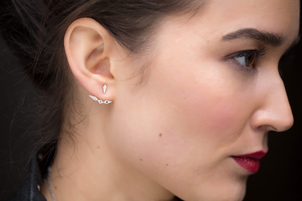 Inez ear-jacket earrings