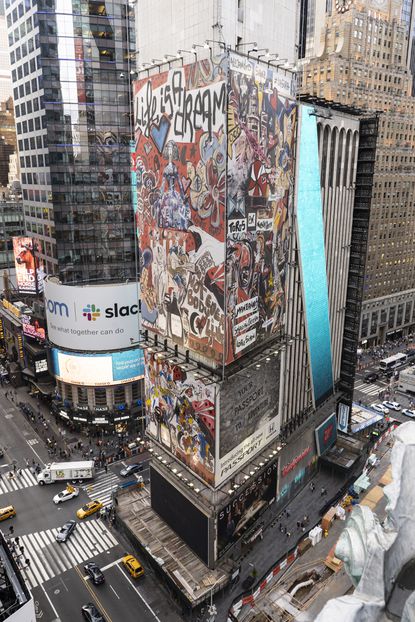 Artist Domingo Zapata Makes History In Times Square