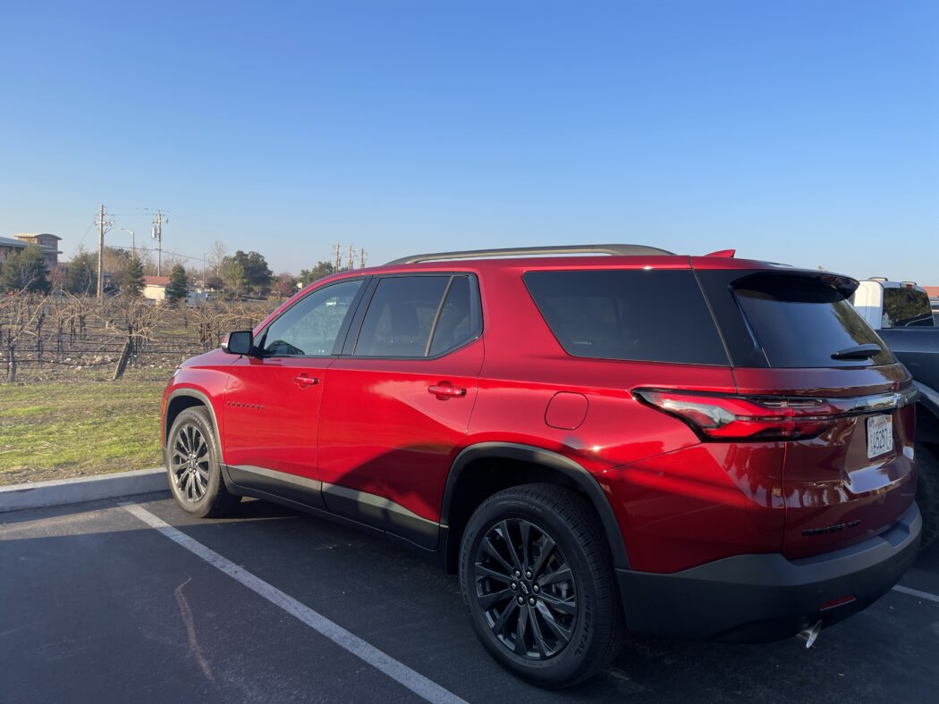 Winters in Paso Robles, Chevrolet Traverse RS